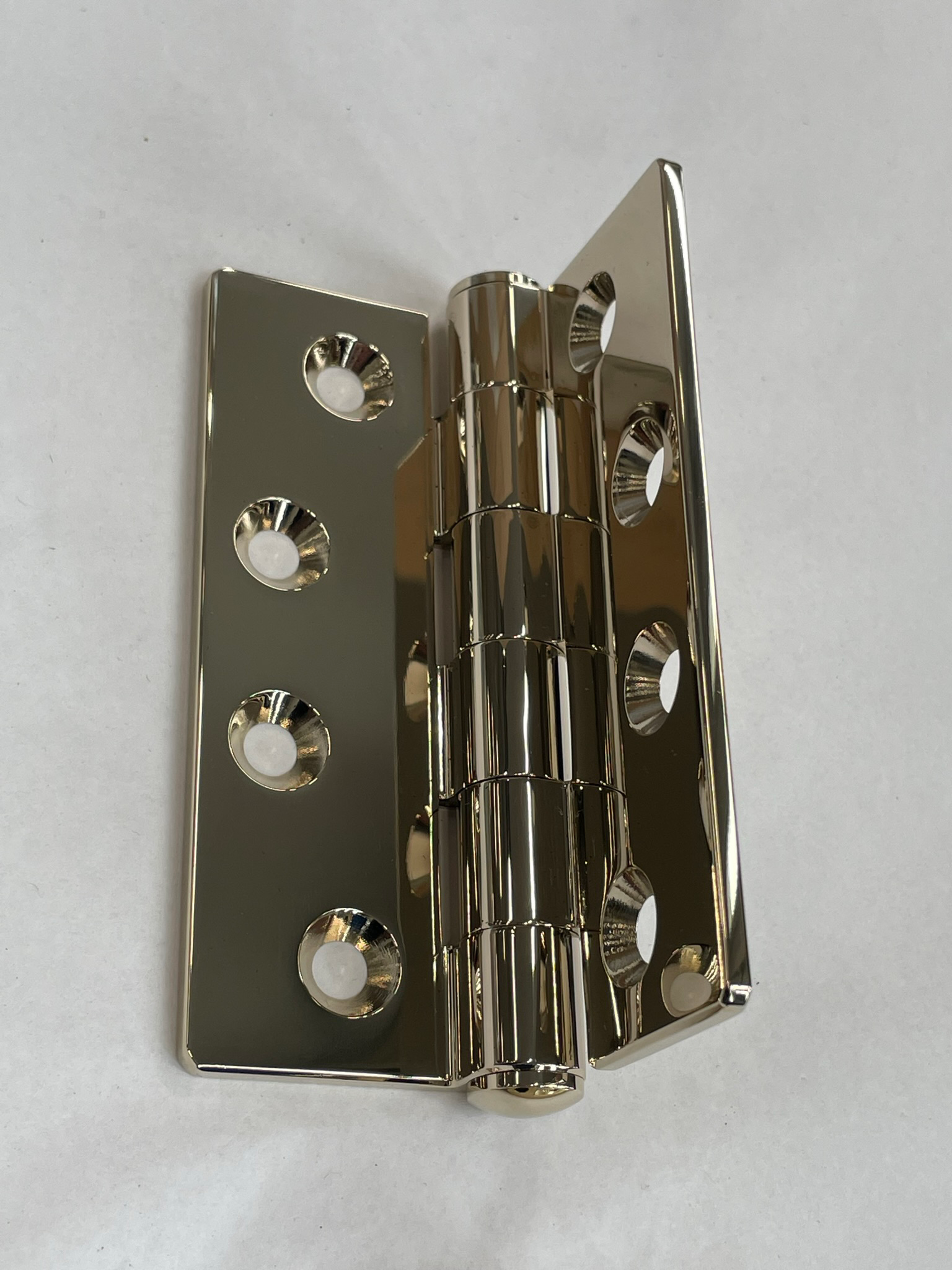 Brass hinge manually high-gloss polished