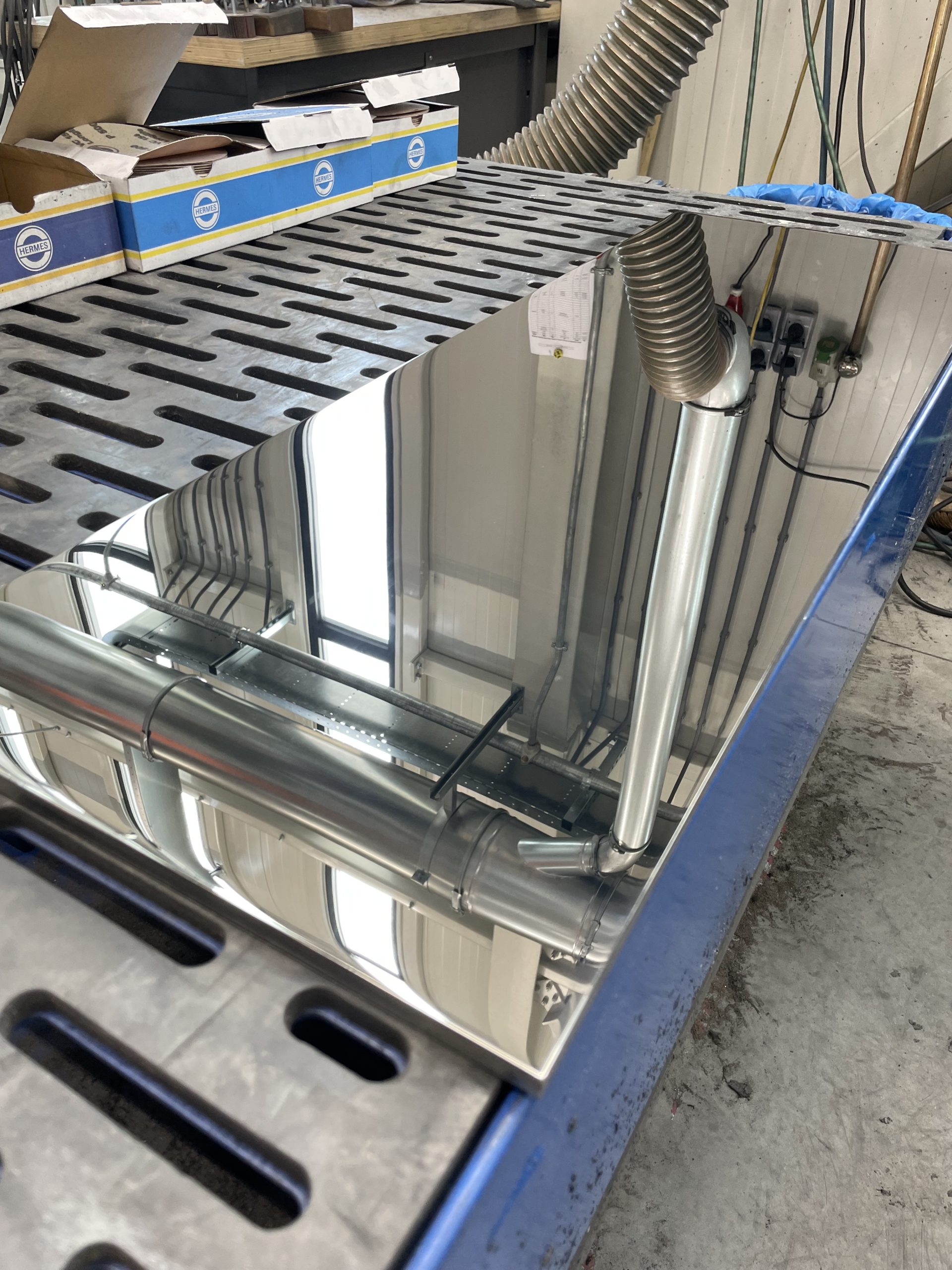 Manual supermirror 8 polished stainless steel