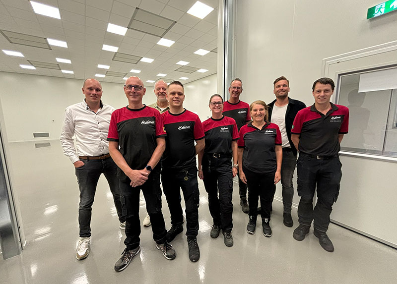 The Cleanroom team at the official handover.